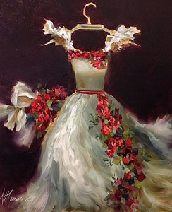 244x300 Wedding Dress Paintings Fine Art America - Wedding Dress Painting