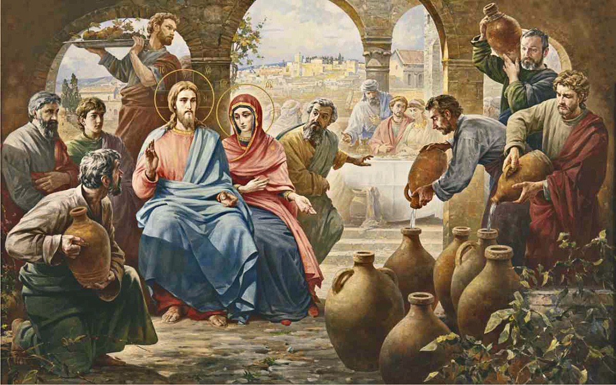 1200x750 Reflections By Fr. John Picinic The Wedding Feast - Wedding Feast At Cana Painting