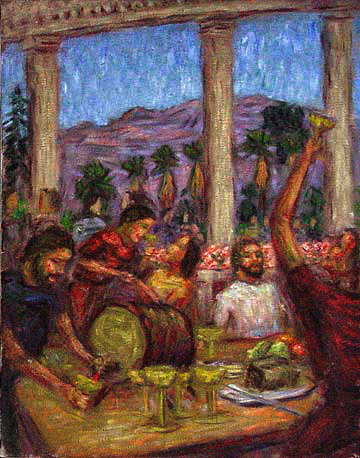 360x458 The Wedding Feast - Wedding Feast At Cana Painting