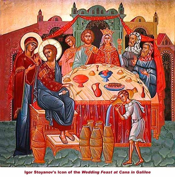 591x599 Wine Time, A Sermon On John 21 11 Interrupting The Silence - Wedding Feast At Cana Painting