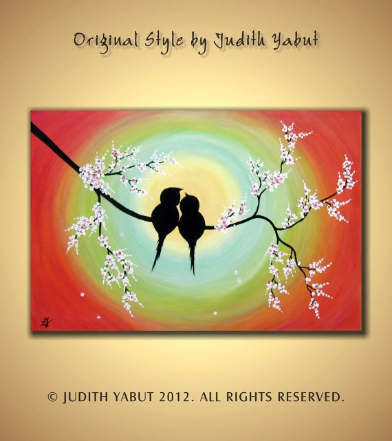 570x641 Schilderen On Abstract Paintings, Acrylics - Wedding Gift Painting