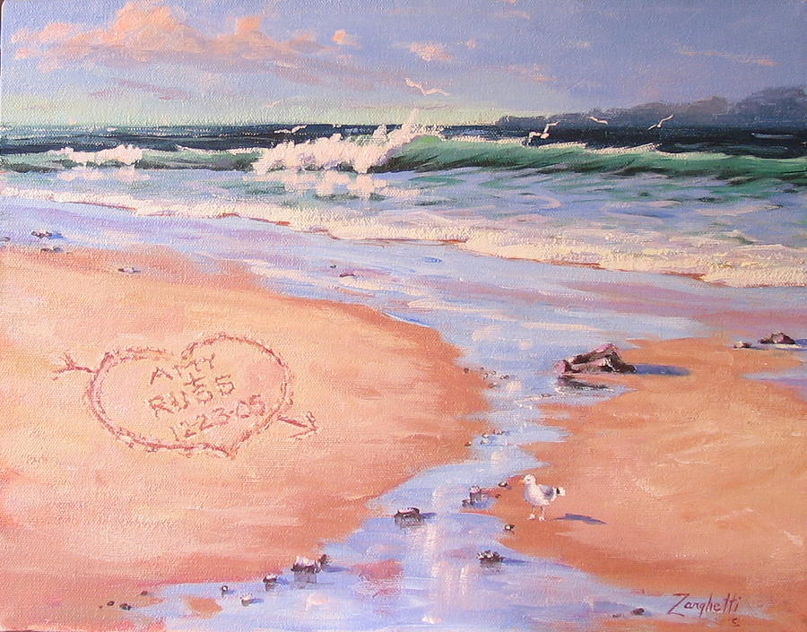 900x705 The Wedding Gift Painting By Laura Lee Zanghetti - Wedding Gift Painting