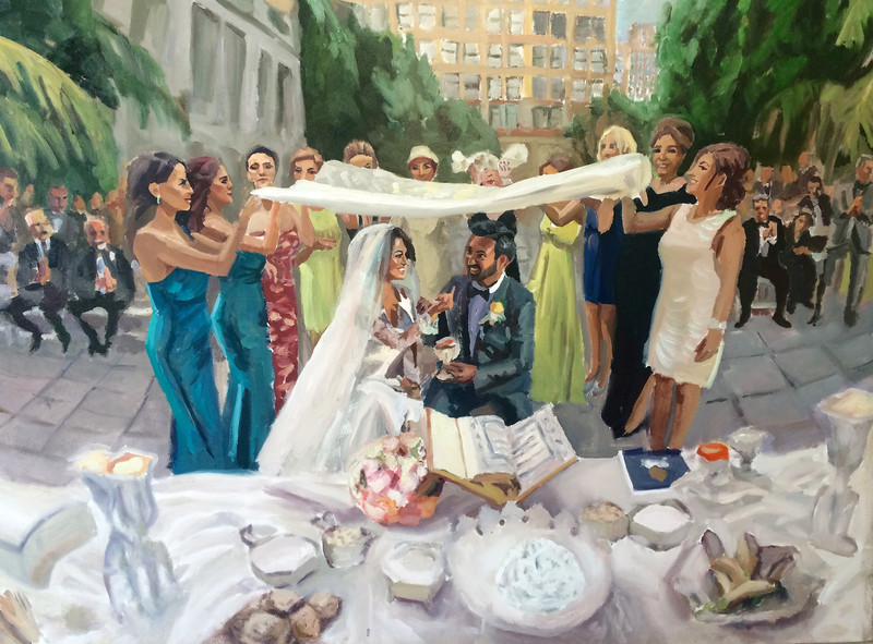 800x591 Laura Jane Fine Art Live Wedding Painter - Wedding Painting