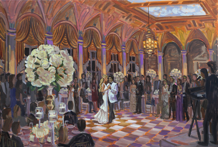 900x608 Wed On Canvas Live Event And Wedding Painting - Wedding Painting