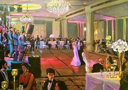 437x309 Heirloom Live Event U200bpaintings - Wedding Party Painting