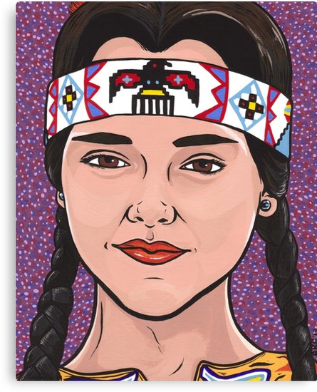 445x550 Wednesday Addams Canvas Prints By Turddemon Redbubble - Wednesday Addams Painting