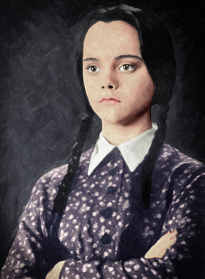 662x900 Wednesday Addams Painting By Zapista - Wednesday Addams Painting