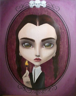 250x315 Wednesday Paintings - Wednesday Addams Painting