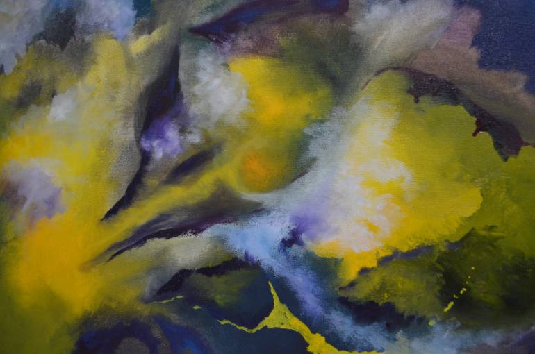 770x510 Saatchi Art Finch Weed Painting By Margaret Park - Weed Painting