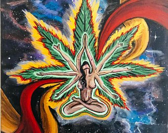 340x270 Weed Painting Etsy - Weed Painting