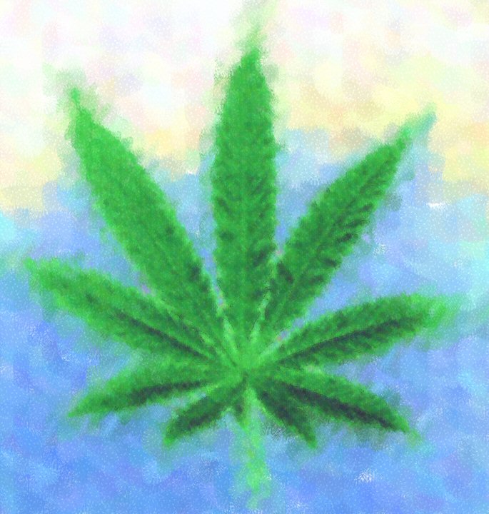 685x720 Weed Leaf Paint By Theperfectdrug - Weed Painting