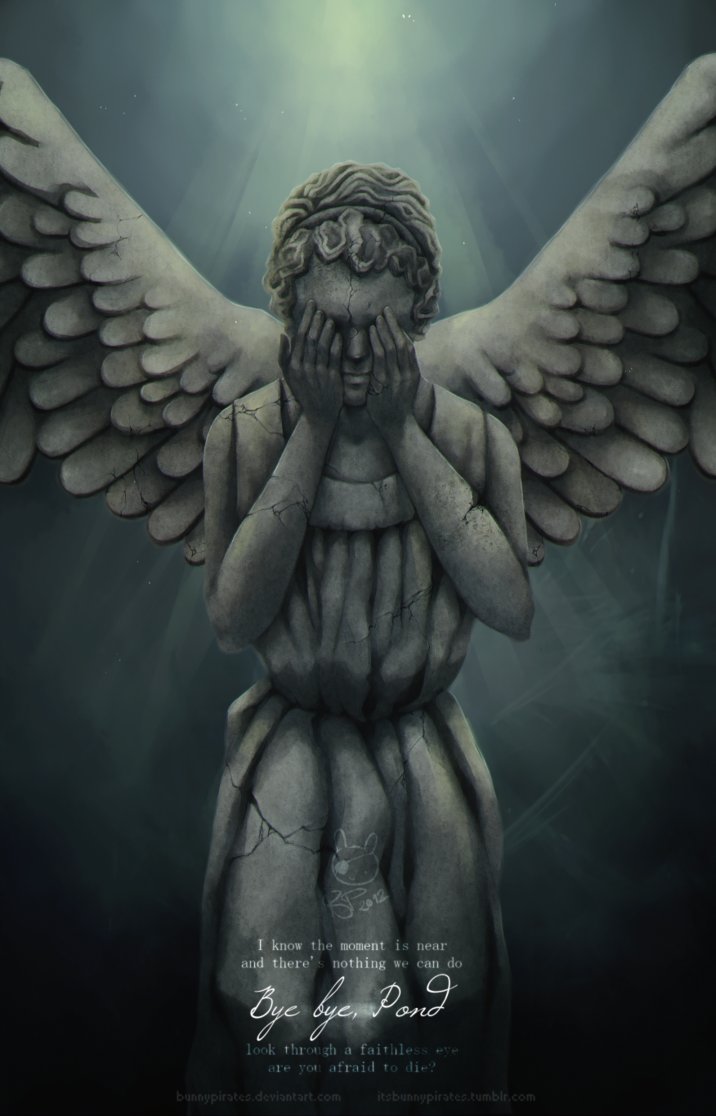 716x1116 Weeping Angel By Bunnypirates - Weeping Angel Painting