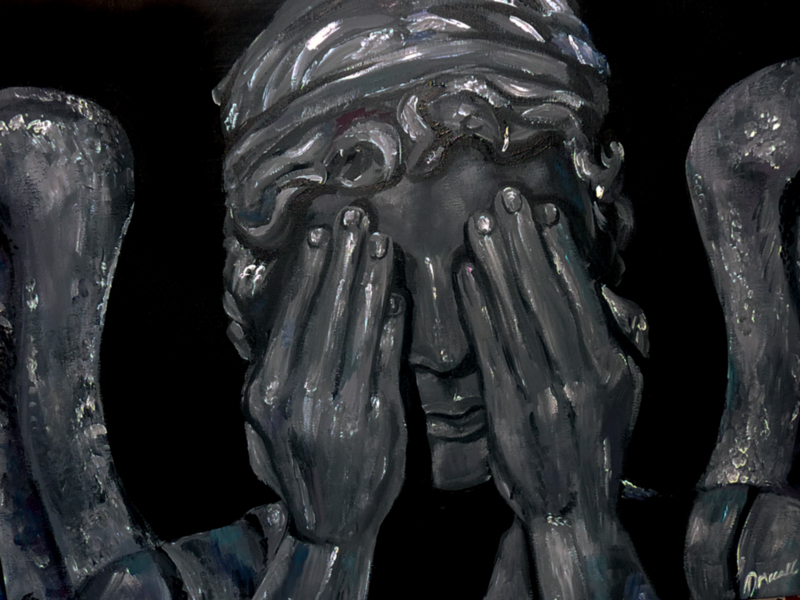 800x600 Weeping Angel Galactic Colours - Weeping Angel Painting