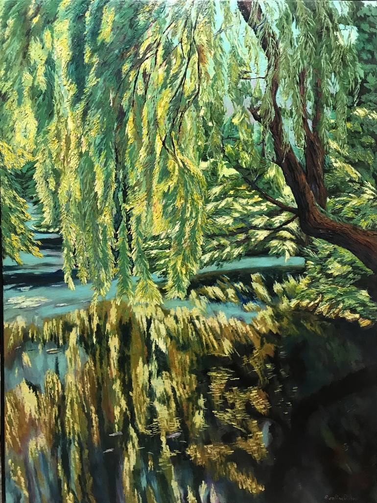 770x1026 Saatchi Art Weeping Willow Painting By Evelina Dillon - Weeping Willow Painting