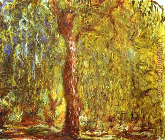 654x555 Claude Monet Weeping Willow Painting Anysize 50% Off - Weeping Willow Painting