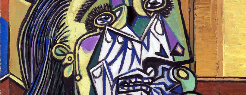 816x314 The Weeping Woman By Pablo Picasso Vermilion Goldfish - Weeping Woman Painting