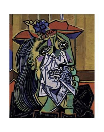 354x450 Weeping Woman, 1937 Art Print By Pablo Picasso - Weeping Woman Painting