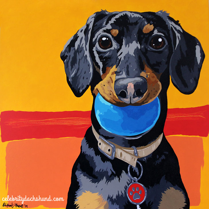730x730 Dad's Birthday Gifts Amp Canada Day - Weiner Dog Painting