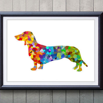 354x354 Shop Dachshund Painting On Wanelo - Weiner Dog Painting