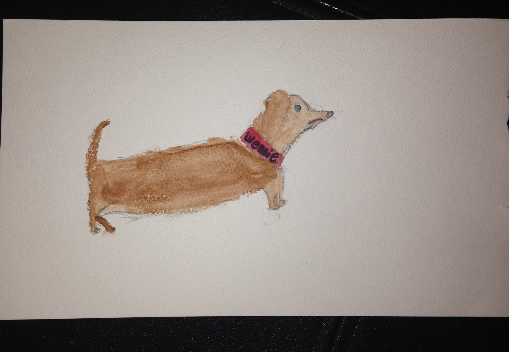 1767x1223 Weiner Dog Painting Aliceandmolly - Weiner Dog Painting