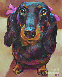 240x300 Weiner Dog Paintings - Weiner Dog Painting