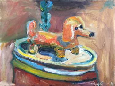 375x281 Weiner Dog Paintings For Sale Saatchi Art - Weiner Dog Painting