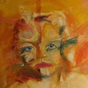 300x300 Weird Cat Paintings Fine Art America - Weird Cat Painting