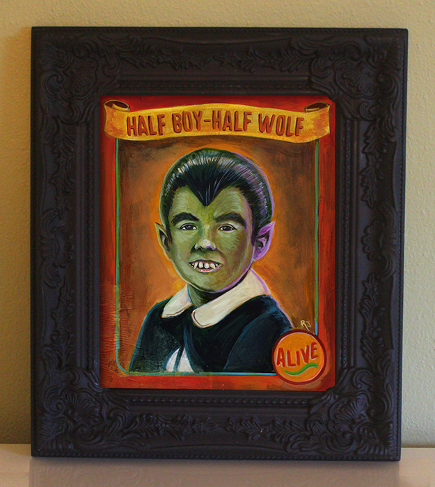 625x700 Eddie Munster Painting Congress Of The Weird Art Show The Art - Weird Painting