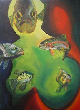272x371 Weird Fish Painting - Weird Painting