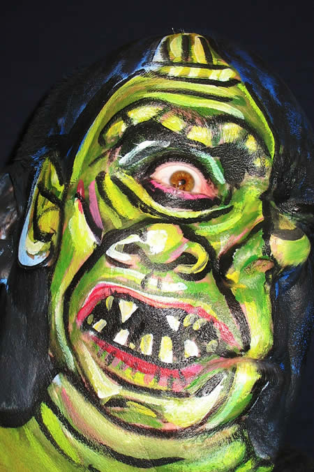 450x677 Weird Face Painting Art (1) - Weird Painting