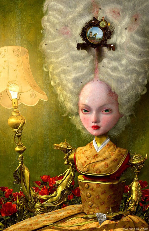 600x930 26 Unusual And Surreal Paintings By Ray Caesar - Weird Painting