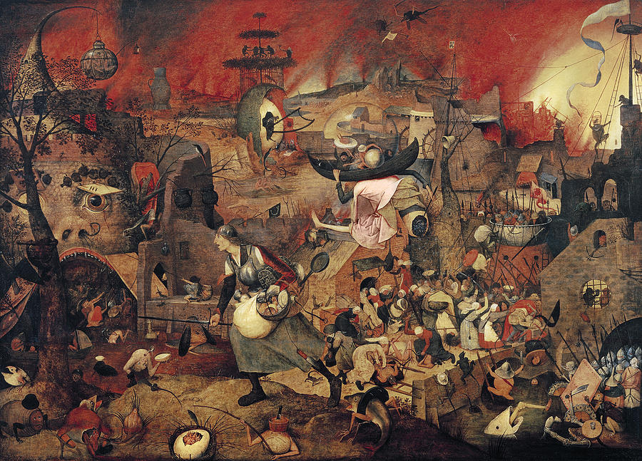 900x647 Dull Gret Painting By Pieter The Elder Bruegel - Weird Painting