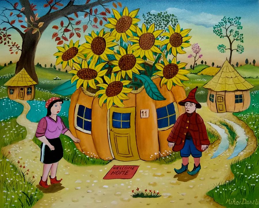 900x721 Welcome Home Painting By Mihai Dascalu - Welcome Home Painting