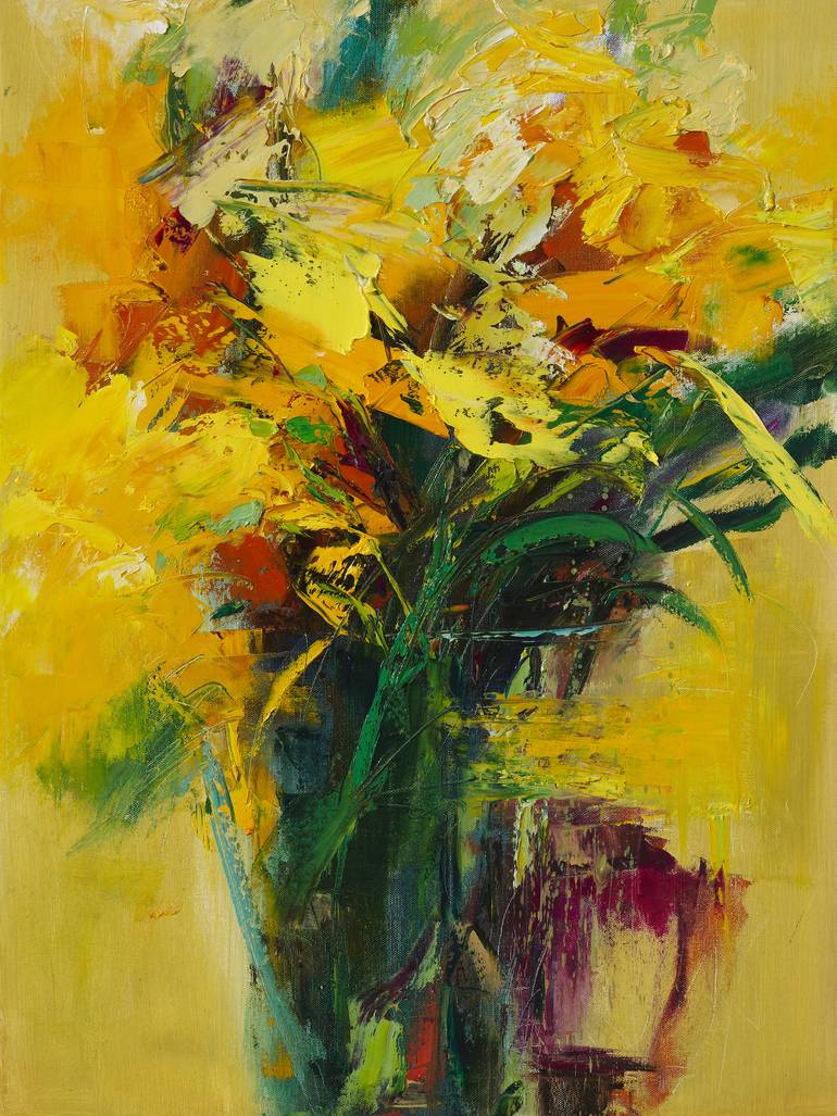 770x1027 Saatchi Art Welcome To Spring Painting By Won Jeong Cho - Welcome Painting