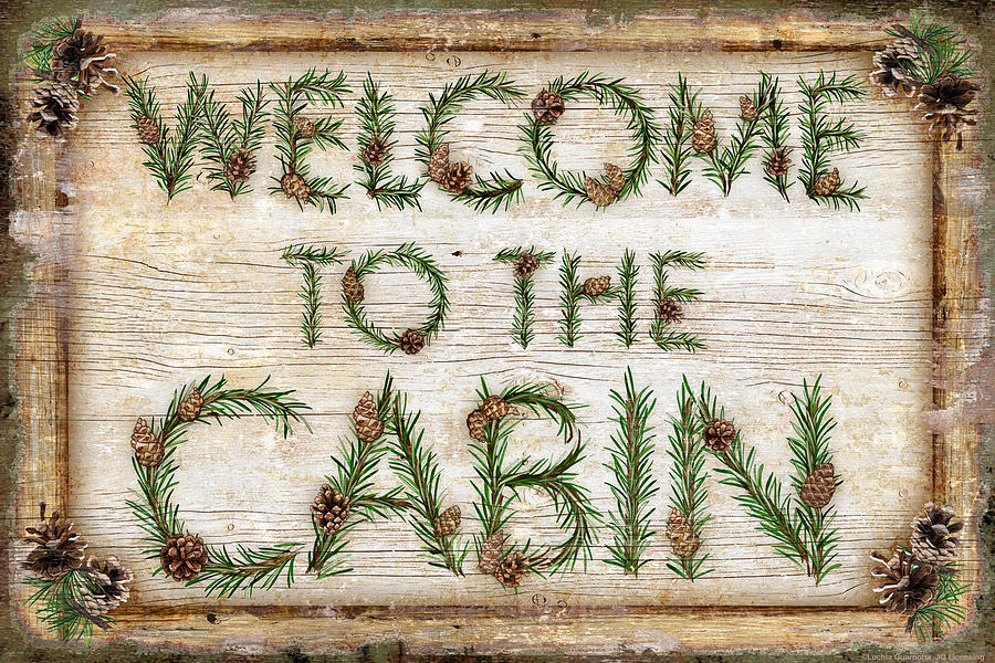 900x600 Welcome To The Cabin Painting By Jq Licensing - Welcome Painting