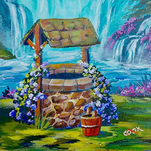 300x300 Heavenly Wishing Well - Well Painting