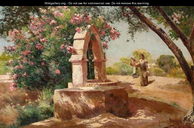 640x422 The Well At Jara - Well Painting