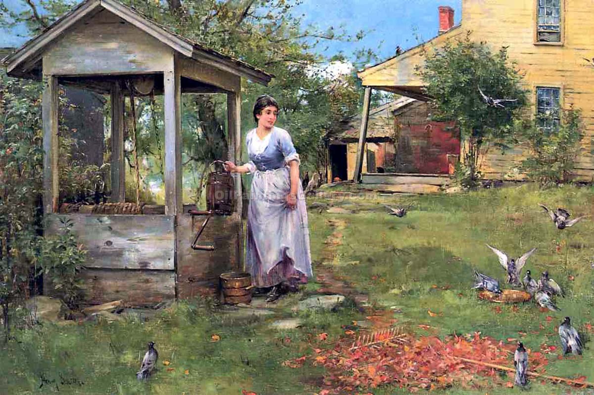 1201x800 Bird Watching - Well Painting