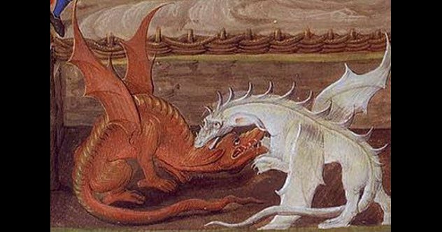632x332 10 Dragons From British Folklore - Welsh Dragon Painting