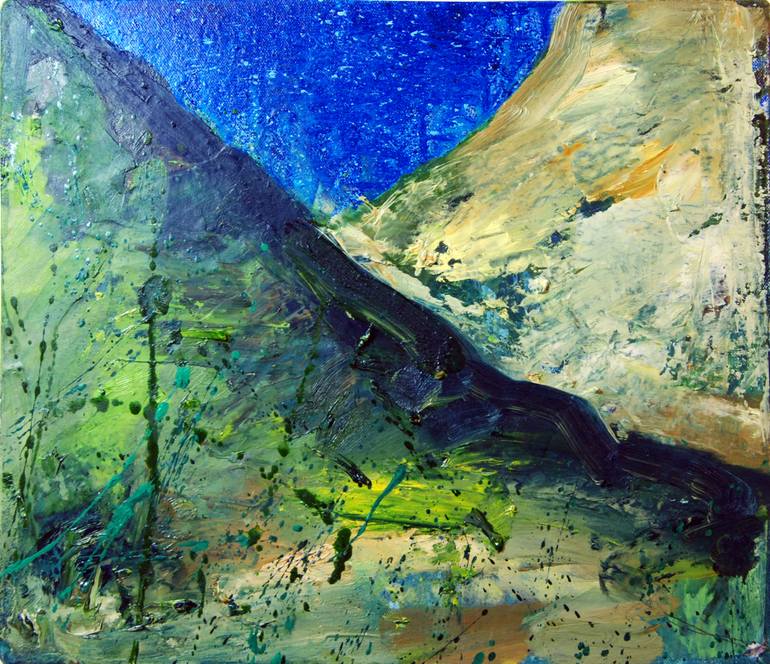 770x664 Saatchi Art Welsh Hills Painting By Nicholas Barratt - Welsh Painting