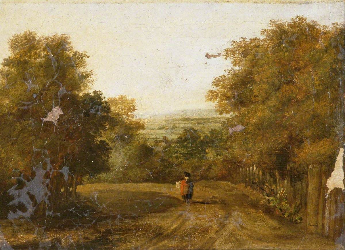 1200x871 Welsh Scene Painting William James Muller Oil Paintings - Welsh Painting