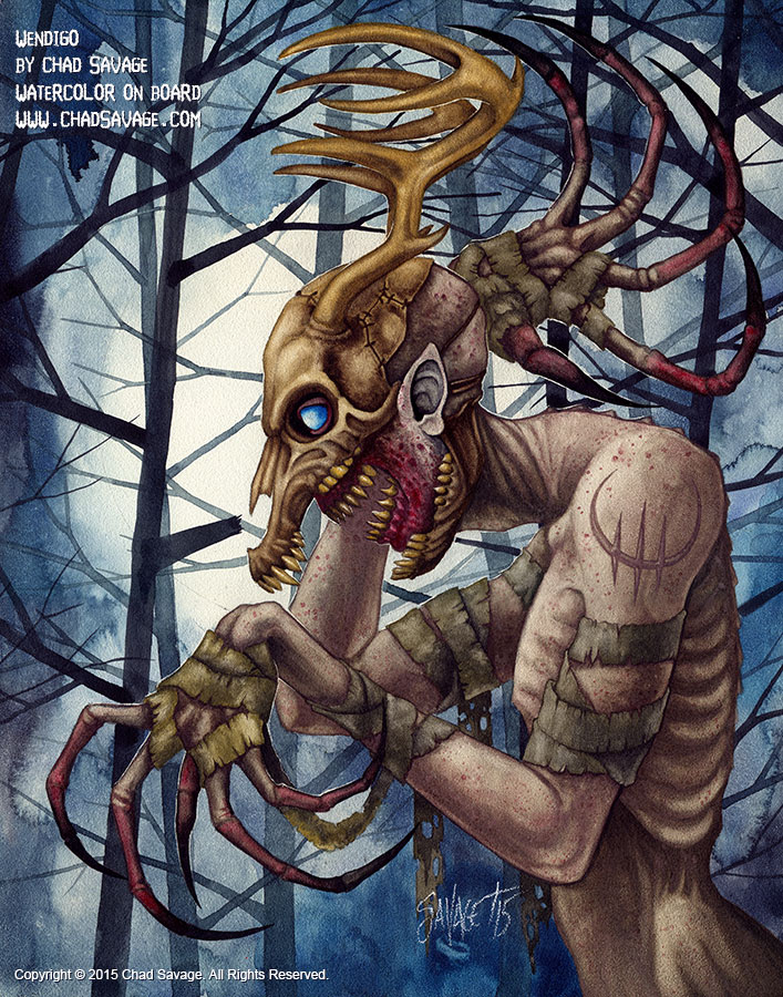 707x900 New Painting Wendigo - Wendigo Painting