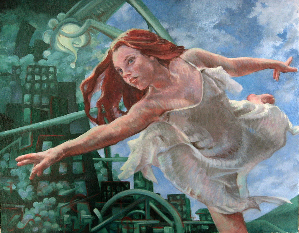 1013x788 Letting Go. Wendy From Peter Pan By Sloppygee - Wendy Painting