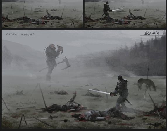 571x447 1920 - Werewolf Painting