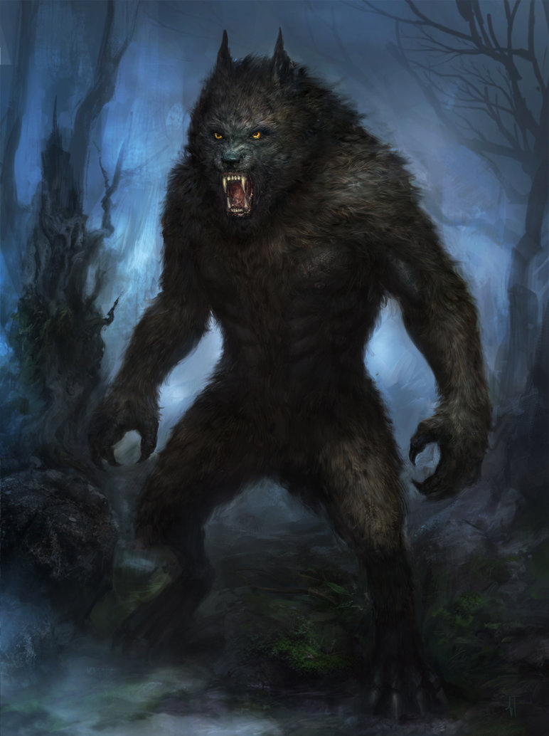 772x1034 Werewolf By Tsimmers - Werewolf Painting