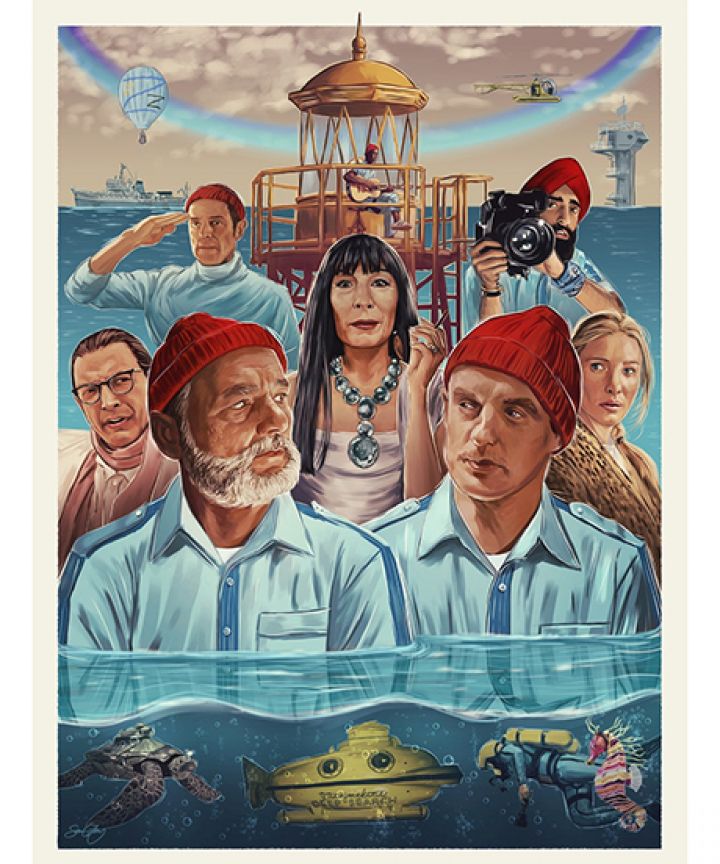 720x864 Wes Anderson Art Prints - Wes Anderson Painting