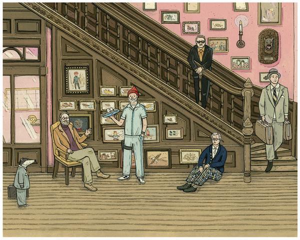 600x480 Wes Anderson Art Show - Wes Anderson Painting