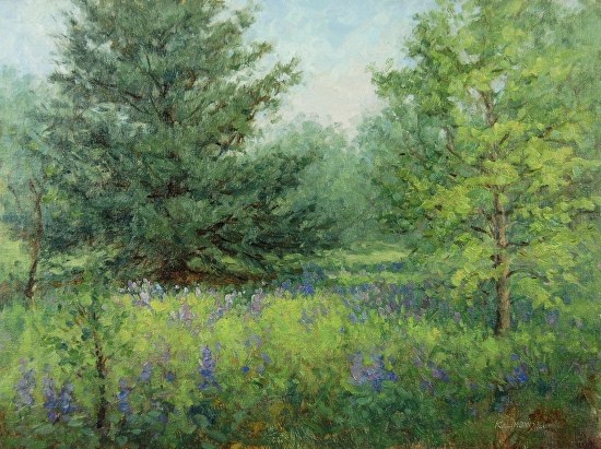 550x411 Lupine In The Oak Savanna - West Michigan Painting