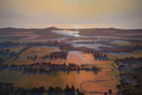 545x364 Stephen Hannock American, B. 1951 Luminous Afternoon - West Michigan Painting