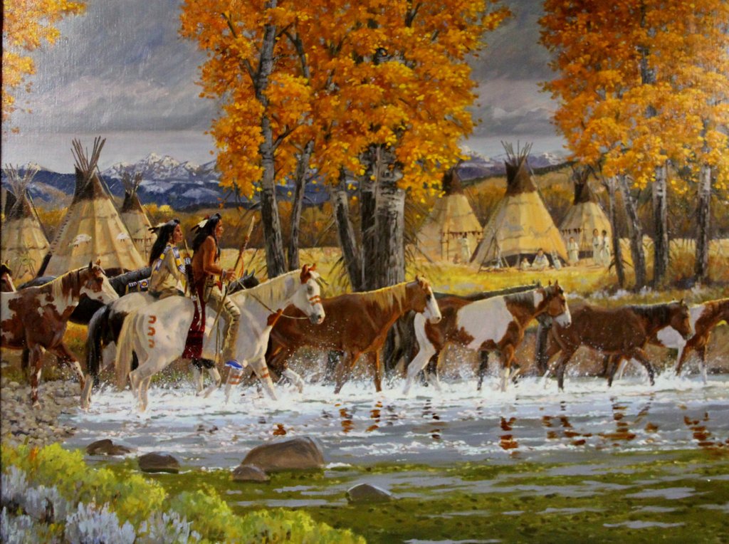 1024x764 Ron Stewart Oil Painting, September Color - Western Art Painting